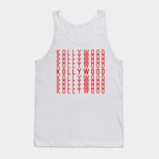 Kollywood Tamil Indian Movies Repeating Red Text Gift Tank Top